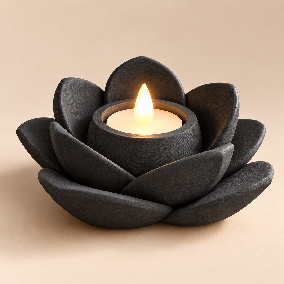 Lotus Flower LED Tealight Holder – Zen Modern Home Decor